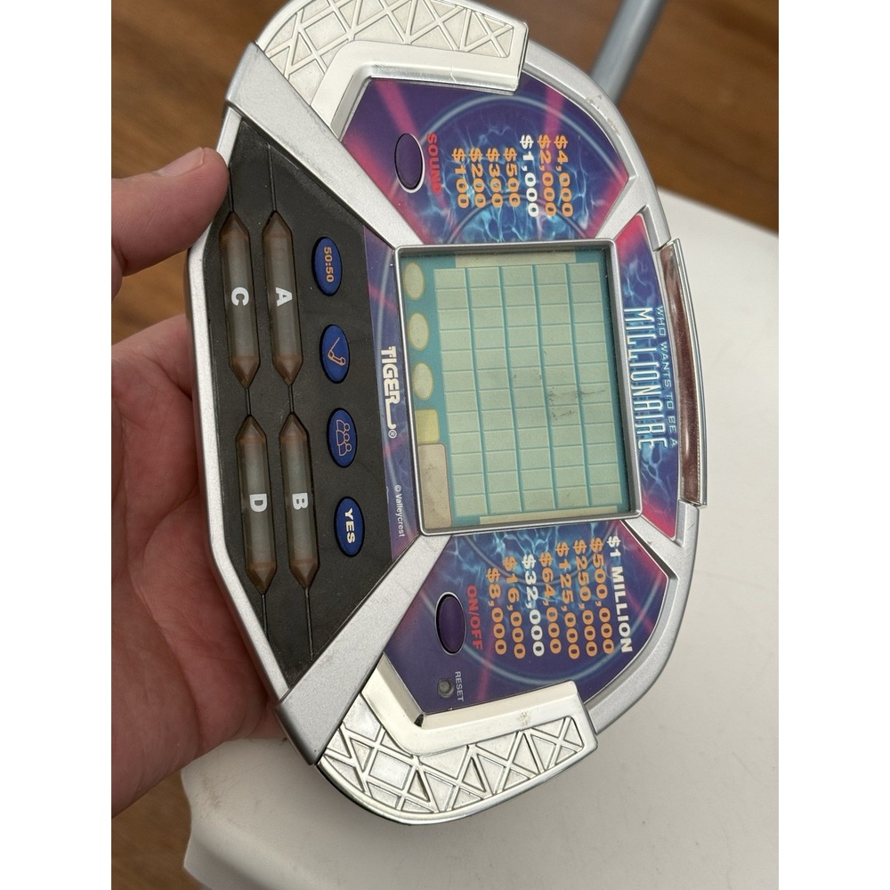 Who Wants To Be A Millionaire Hand Held Electronic Game Tiger Electronics